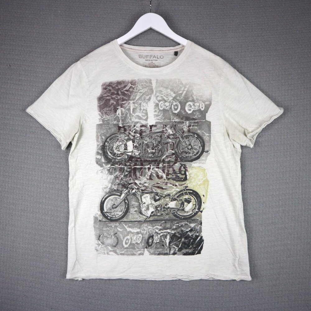 Buffalo David Bitton Y2K Chopper Grunge Tee Mens Large